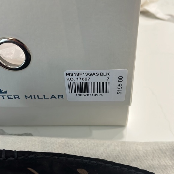 NWT Never worn‎ Peter Millar black suede loafers size 7